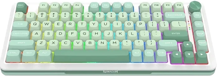 KEYBOARD REDRAGON CRYUS PRO K681MG | کیبورد ردراگون مکانیکال گیمینگ ار جی بی رنگ سبز