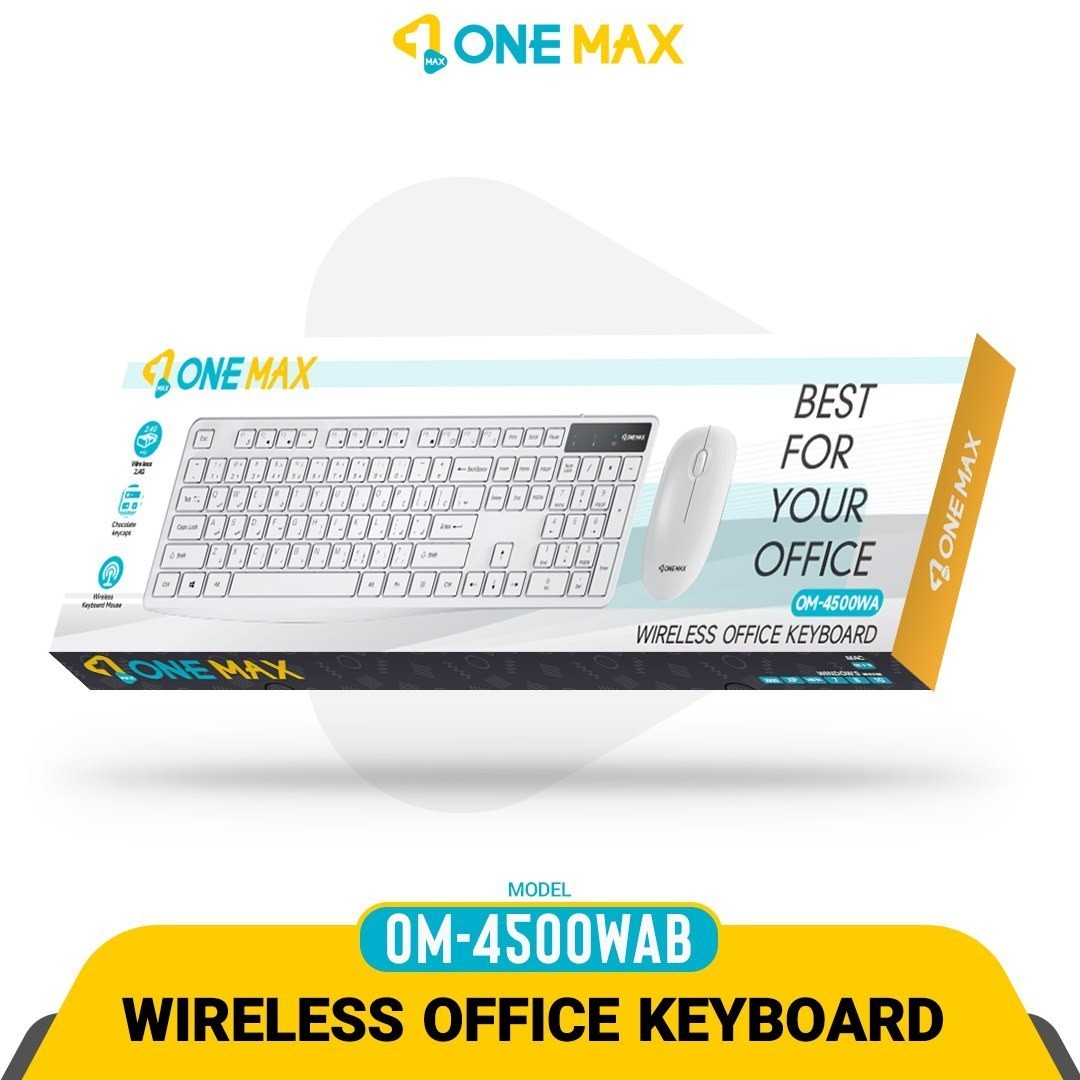 کیبورد و موس بی سیم ONE MAX OM-4500WA سفید
